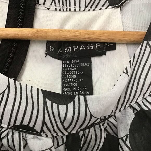 RAMPAGE black and white dress size 11 - Picture 4 of 8